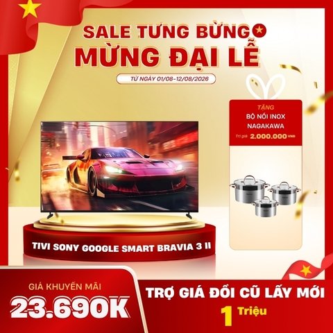 Tivi Sony Google Smart BRAVIA 3 II K-55XR30M2