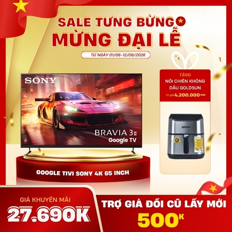 Tivi Sony Google Smart BRAVIA 3 II K-65XR30M2