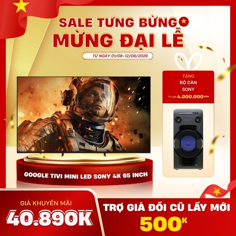 Google Tivi Mini LED Sony AI 4K 65 inch K-65XR50