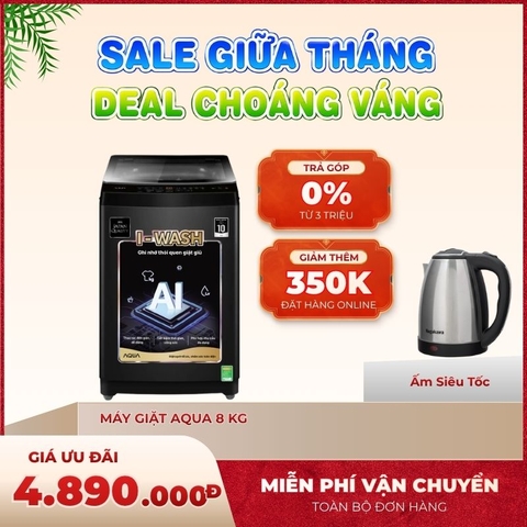 Máy giặt Aqua 8 kg AWM8-316K(B)