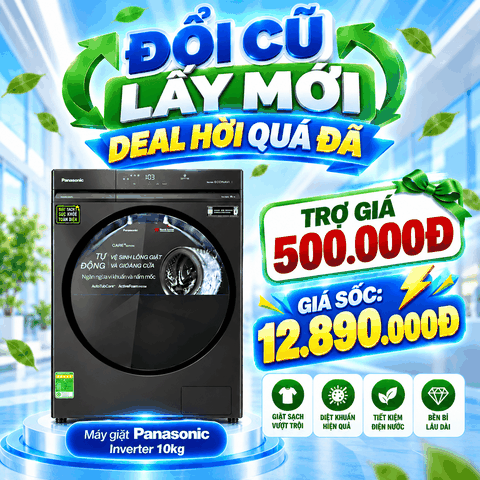 Máy giặt Panasonic Inverter 10 kg NA-20VDW1BVT