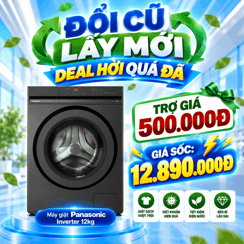 Máy giặt Panasonic Inverter 12 kg NA-24VDG1BVT