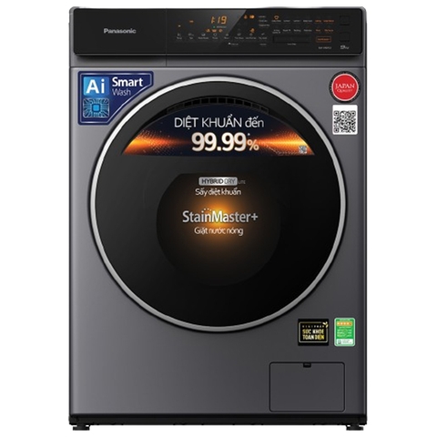 Máy giặt Panasonic Inverter 9kg NA-V90FC1LVT lồng ngang