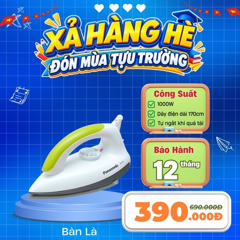 Bàn là khô Panasonic 1000W NI-317TXRA