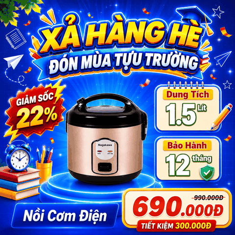 Nồi cơm điện Nagakawa NRC3811