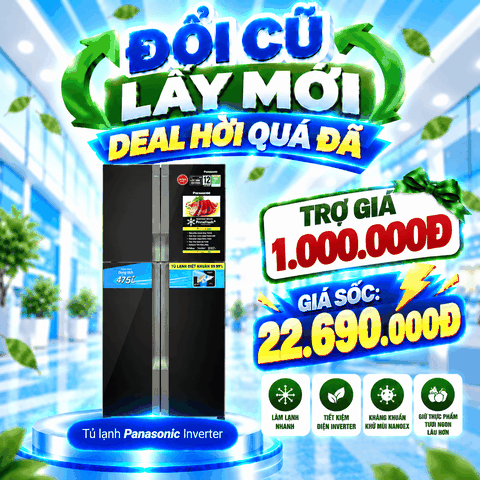 Tủ lạnh Panasonic Inverter 550 lít NR-DZ601VGKV