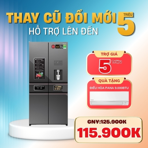 Tủ lạnh Panasonic Inverter 650 lít PRIME+ Edition Multi Door NR-WY720ZMMV
