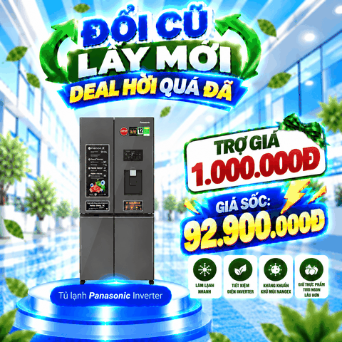Tủ lạnh Panasonic Inverter 621 lít PRIME+ Edition Multi Door NR-XY680YMMV