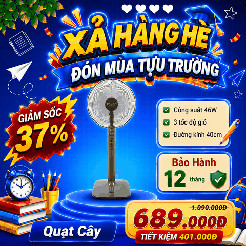 Quạt đứng Vinawind QD400MS