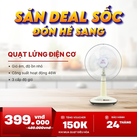 Quạt lửng điện cơ 91 QR-CO