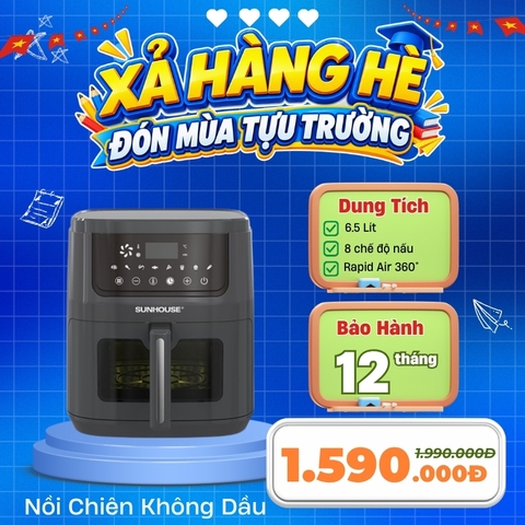 Nồi chiên không dầu 6.5L Sunhouse SHD4080