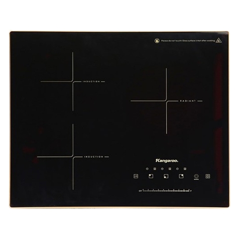 Bếp từ hồng ngoại 3 vùng nấu lắp âm Kangaroo KG446I