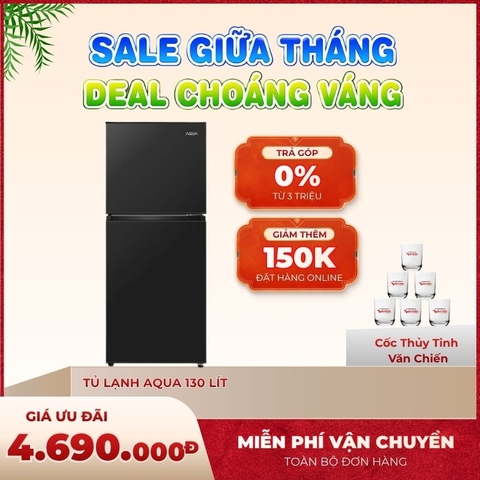 Tủ lạnh Aqua 130 lít AQR-T160FA(BS)