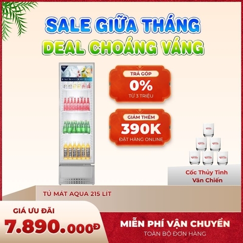Tủ mát Aqua 215 Lít AQS-AF340N