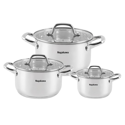 Bộ nồi inox Nagakawa NAG1360