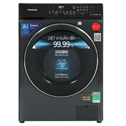 Máy giặt sấy Panasonic Inverter giặt 10.5 kg - sấy 6 kg NA-S056FR1BV