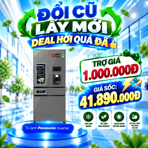 Tủ lạnh Panasonic Inverter 540 lít Multi Door PRIME+ Edition YW590YMMV