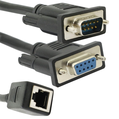 Convenient DB9 to RJ45 Converter Cable for Ethernets Connection Wide Application