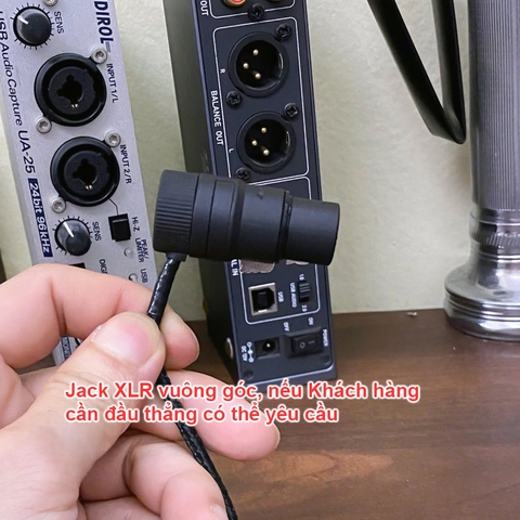 Dây canon cái sang 3.5 balanced cho micro Condenser Rode NTG1 PreSonus PRM1 AKG C1000S