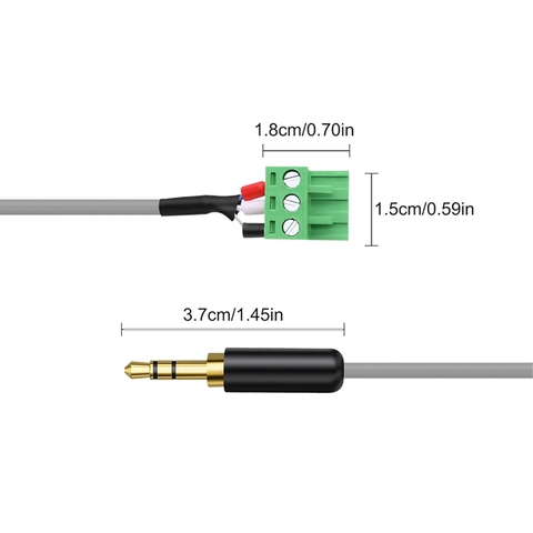 Dây Euro block terminal sang 3.5mm