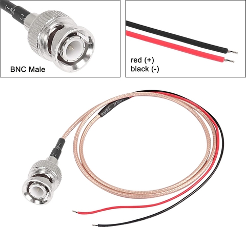 Cáp BNC đực bấm 1 đầu - RG316 50 Ohm BNC male cable with open terminal connectors
