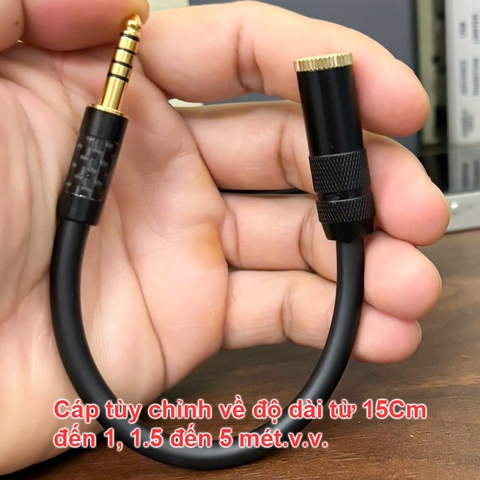 Dây balanced 4.4mm nối dài giúp giảm thiểu hư hỏng giao tiếp trên DAC AMP
