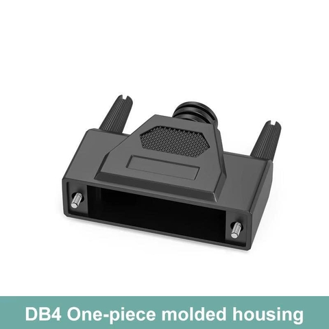 Jack nối DB44 cái  kèm vỏ ốp cao su mềm - DB44 female soldering plug with flexible plastic housing