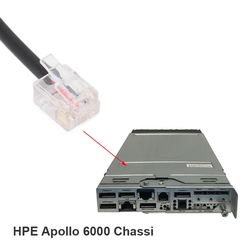 Dây Com9 RS232 sang RJ11 RJ12 6P6C cho bộ điều khiển khung gầm HPE 850967-002 Apollo 6000 Chassis