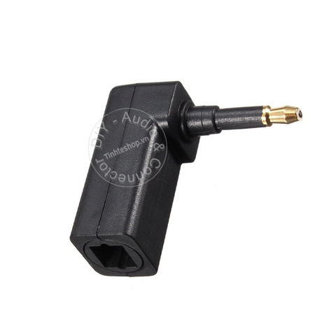 Jack chuyển 3.5 sang quang vuông góc - 3.5mm mini toslink to toslink