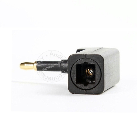Jack chuyển 3.5 sang quang vuông góc - 3.5mm mini toslink to toslink