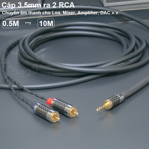 Cáp audio 4.4 sang 2 đầu bông sen HIFI cho DAC Sony IFI HIBY Fiio.v.v. - 4.4mm Balanced to 2 RCA Male Cable for HIFI Digital Audio Player Sony NW-WM1Z/A WM1A