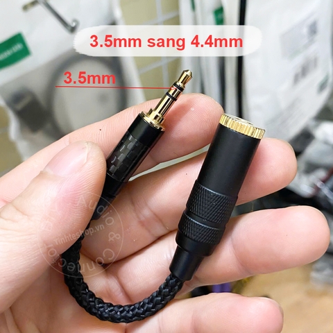 3.5 sang 4.4 cắm tai nghe 4.4 cho DAC 3.5mm - 3.5mm single ended male to 4.4mm balanced female audio cable