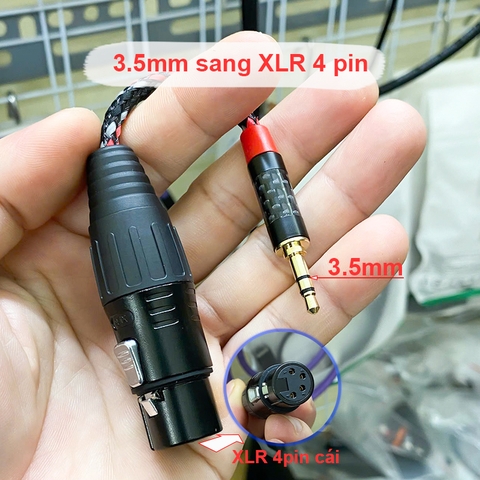 2.5 balanced sang 4.4 balanced adapter chuyển âm thanh cho DAC AMP Tai nghe