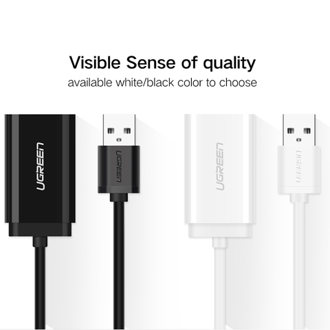 USB sound card Ugreen US205 30724 - USB audio adapter external stereo sound card with 3.5mm headphone and microphone jack
