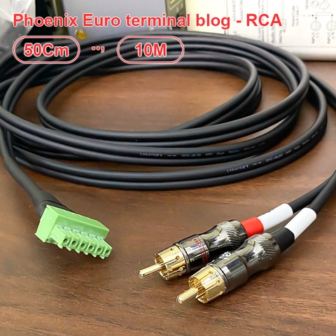 Dây 6pin Phoenix terminal Euro block sang 2 RCA cho bộ thiết bị hội nghị truyền hình Webex Room Kit Pro