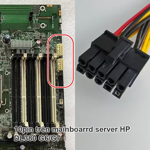 Dây nguồn 10pin sang SATA cho máy chủ HP DL380 G6 G7