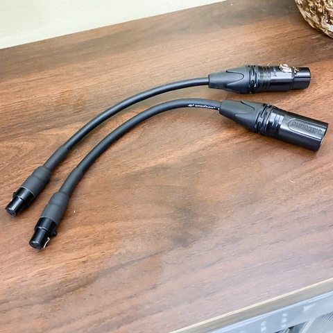 Dây canon cái đầu nhỏ sang canon đực đầu lớn - Mini XLR 3-pin Female to XLR 3 pin Male Cable, for SLR Cameras, Microphones