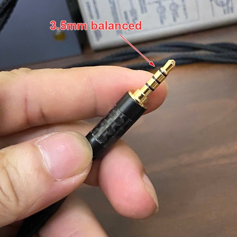 Dây 4.4 sang 3.5mm balanced cho tai nghe Audeze LCD-S20 đồng OFC Mogami 2944