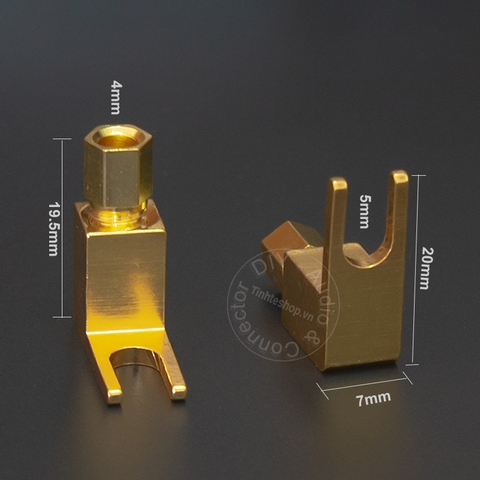 Jack chuyển bắp chuối sang càng cua cho Loa Âm ly 4 chiếc nhân đồng mạ vàng