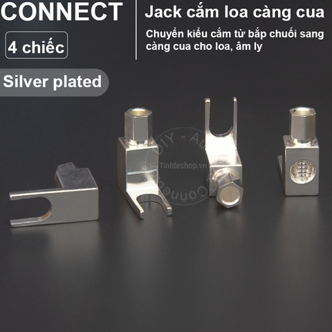 Jack chuyển bắp chuối sang càng cua cho Loa Âm ly 4 chiếc nhân đồng mạ vàng