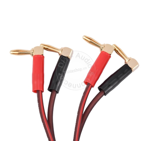 Giắc bắp chuối bẻ góc 4 chiếc cắm cho Loa Âm ly - Banana plug angles