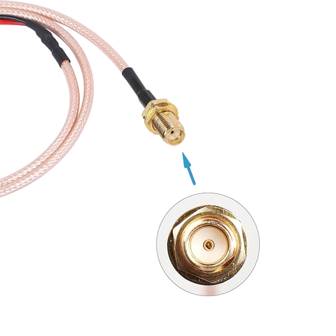 Cáp SMA bấm sẵn 1 đầu cái lắp Bảng điều khiển Terminal block - SMA female cable with one end pre-crimped
