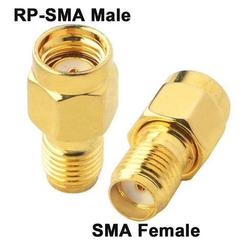 Đầu chuyển đổi RP-SMA cái (Không có chân) sang RP-SMA đực (Không có chân) - RF-SMA female to RP-SMA male adapter (without pins)