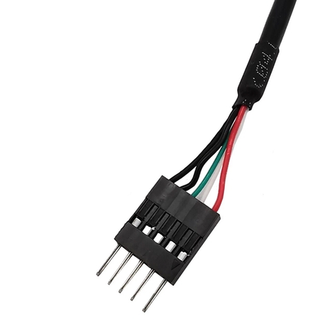 Motherboard Header Dupont IDC 5-Pin to USB 2.0 A Male Extender Adapter Cable