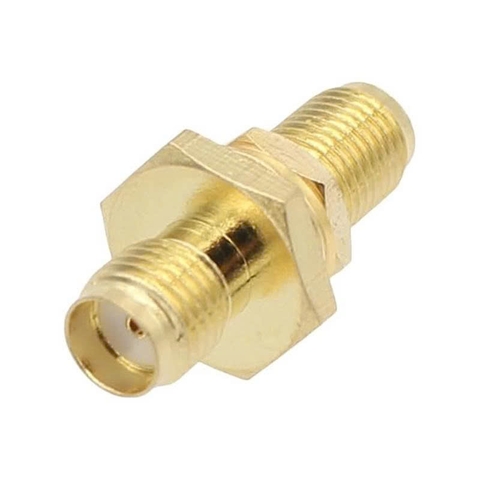 Jack chuyển SMA cái sang cái chống thấm nước gắn bảng điều khiển - Bộ 2 đầu nối SMA gắn bảng chống thấm nước dùng cho ăng-ten đồng trục RF, có lỗ gắn trên vách ngăn.