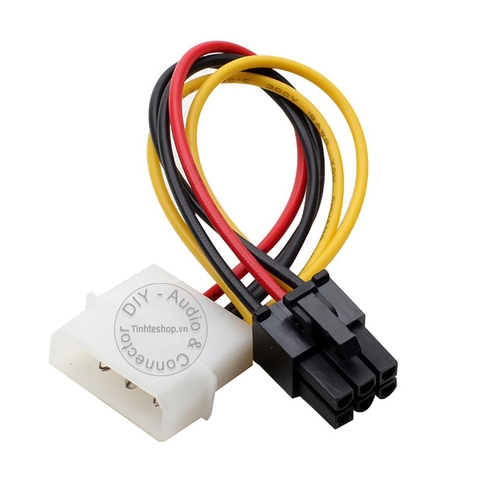 Dây nguồn 4pin sang 6pin PCIe - Molex IDE 4 pin sang 6 pin VGA