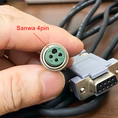 Cáp DB9 RS232 sang 4pin Sanwa 1.5 mét