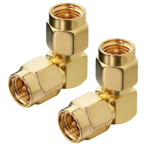 Jack chuyển đổi 90 độ SMA đực sang SMA đực - Jack 90-degree SMA male to SMA male adapter