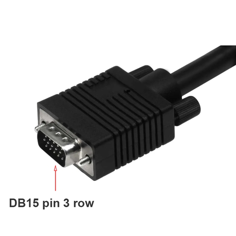 VGA to BNC HD15 adapter cable, VGA to 5 male-to-male BNC connectors RGBHV for monitors, projectors, and computers.