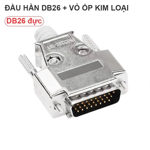 Đầu hàn DB26 đực (male) kèm vỏ ốp kim loại